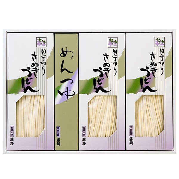 画像1: 極上包丁切りさぬき半生うどん【うどん３袋・つゆ６袋】 (1)